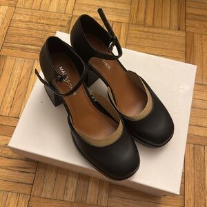 Marc Fisher Black Chunk heel with Shoe Box